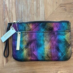 Aimee Kestenberg Iridescent Clutch with Wristlet